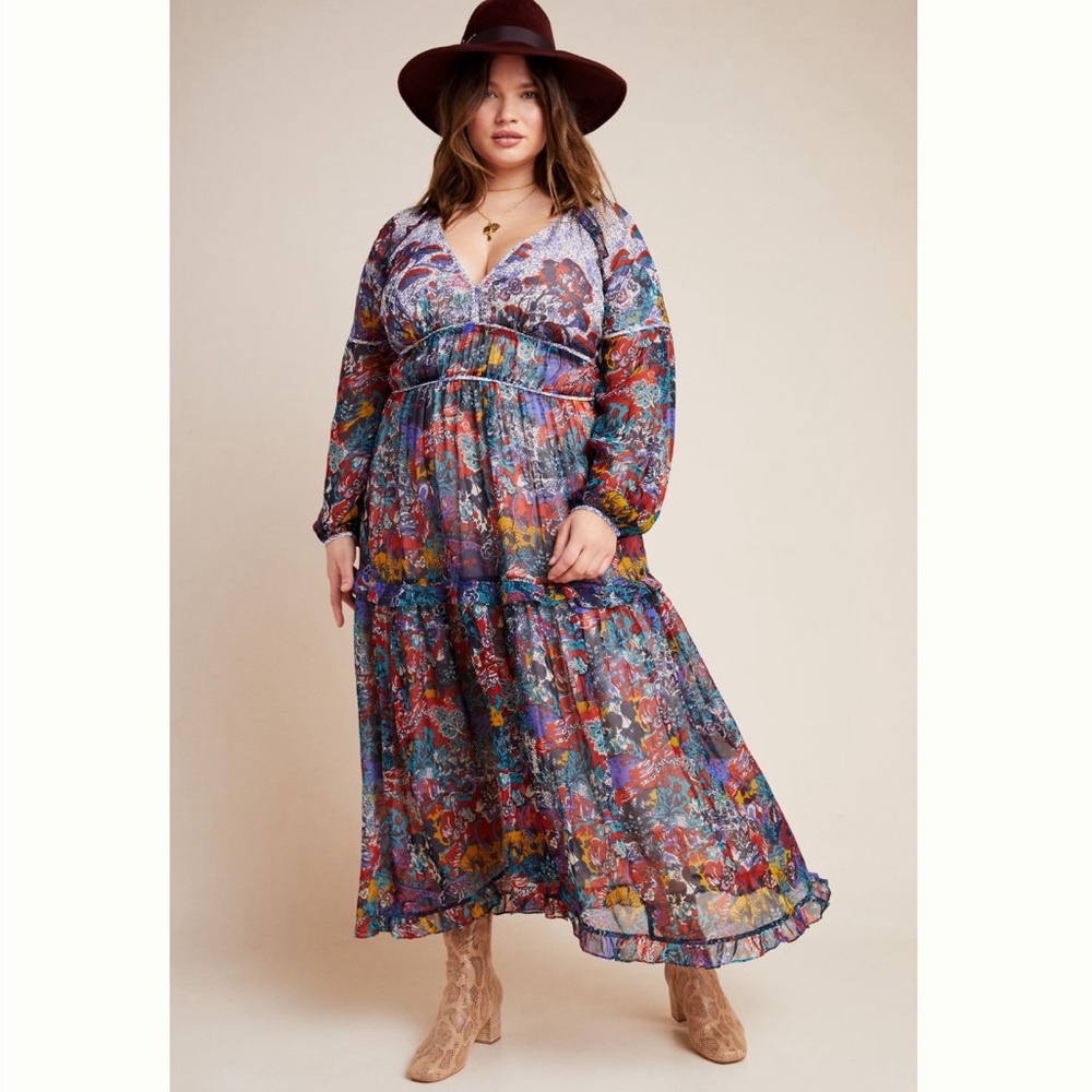 Anthropologie Maeve Annabella Maxi Dress